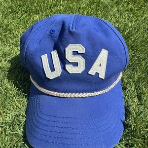 Mighty Fine USA Rope Hat Blue Adjustable